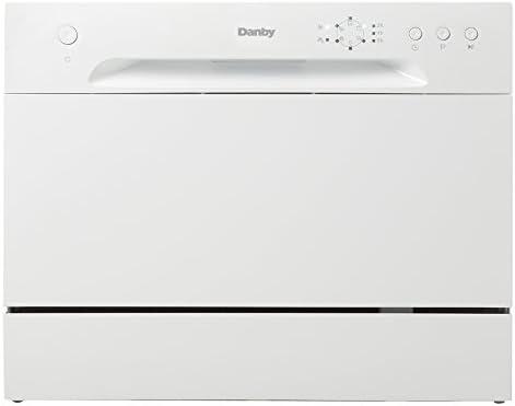 Danby DDW621WDB Countertop Dishwasher with 6 Place Settings, 6 Wash Cycles and Silverware Basket, Energy Star-Rated with Low Water Consumption and Quiet Operation