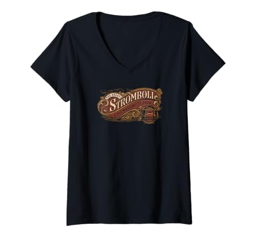 T-shirt Pinocchio col v Disney pour adulte motif grand spectacle de Stromboli