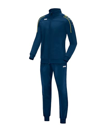JAKO Unisex Trainingsanzug Polyester Classico, Nightblue/Citro, XXL