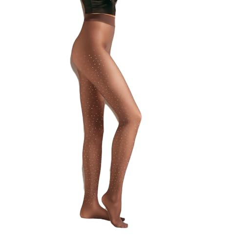 Medias con purpurina para mujer perfectas para lucir con faldas y pantalones cortos en citas