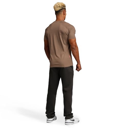 Image of Casual Short Sleeve Crew Neck Classic Wicking Breathable Fitness Muscle Athletic T Shirts Mens