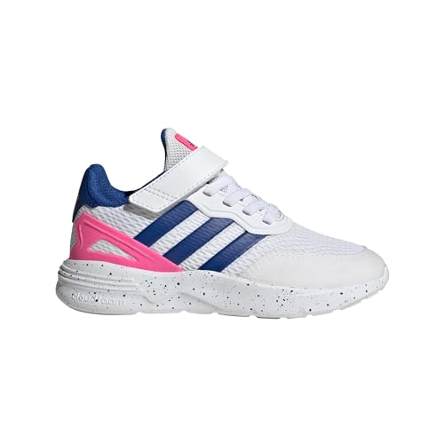 adidas Kids Boys Nebzed El Lace Up Sneakers Shoes Casual - White