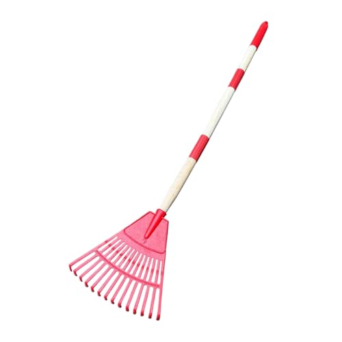 Rake De Hoja-Rake De Hojas En Forma De Abanico De 14 Tinos | Escoba De Jardín De Jardinería | Herramienta De Limpieza De Cubierta Duradera | Fuera Desmontable para Al Aire Libre Cubierta De Jardín De
