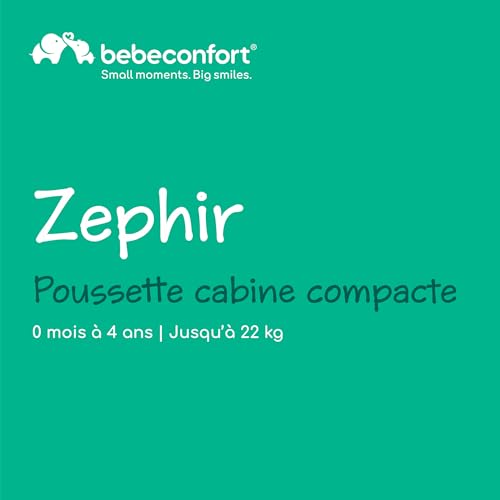 Poussette inclinable allongée Bebeconfort Zephir Mineral Green