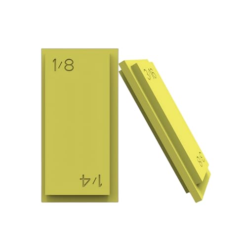 4-in-1 Trim Reveal Tool - 1/8 3/16 1/4 3/8 Carpentry Tools for Marking Gauge Door Carpentry & Woodworking Accessories for Accurate Jamb Marking(Yellow)