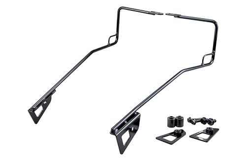 キジマ (kijima) バイク バッグサポート 左右セット スチール製グロスブラック仕上げ Vストローム250SX('23-) 210-4997