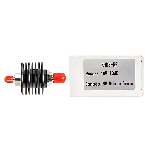 XRDS -RF Atenuador Coaxial RF SMA Macho a SMA Hembra 10W 10dB miniatura 5