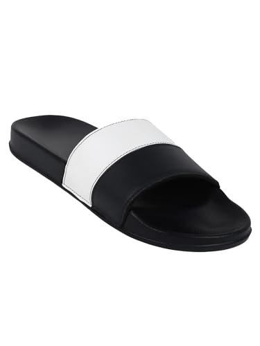 Image of hummel CAMP MEN COLOUR BLOCK SLIDERS Comfortable Cushioned Sole Arch Support Durable Lightweight Flexible Trendy Style Flip flops and Slippers Slides for Men Daily use Chappal