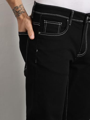 Image of Thomas Scott Men's | Solid | Brathable Fabric | Denim | Mid Rise | Casual Jeans for Men
