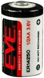 ER14250 1/2AA,3.6V, 1200mAh Lithium-Thionyl Chloride Battery