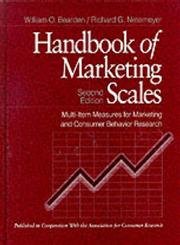 Handbook of Marketing Scales: Multi-Item Measures for Marketing and Consumer Behavior Research (Association for Consumer Research)
