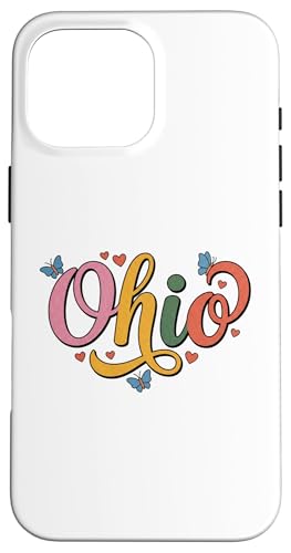 Ohio Butterfly Script Cute Girl State Pride, Women & Kids �X�}�z�P�[�X iPhone 16 Pro Max �p