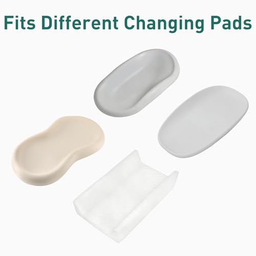 Organic Quilted Thicker Baby Changing Pad Liners 3 Pack Waterproof, Soft & Warm On Baby's Back, Absorbent, Non-Slip, Machine Washable Reusable Diaper Change Mats Liners Fits Peanut Changing Table Pads by Knirose - Image 7