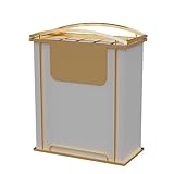 KPHYMOD Paragüeros Paragüero Comercial para Entrada, Soporte para Paraguas con Logotipo Personalizable Y Rejilla Antigoteo Extraíble, Capacidad para 10 O 12 Paraguas.(White,22x11x29in/55x28X72cm)