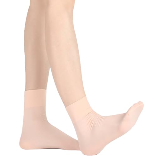 Himcus Girls Ballet Socks 3-Pack Kids Seamless Dance Socks Soft Breathable(Ballet Pink,S)