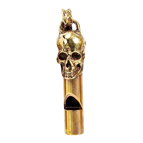 Garneck Skull-Shaped Ghost Head Whistle Emergency Outdoor Survival for Referee Death Whistle Loud Sound