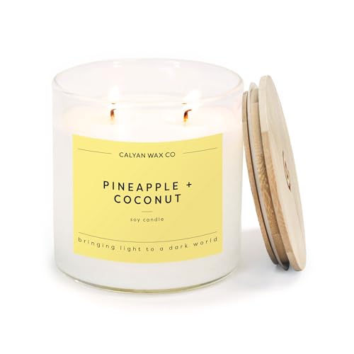 Calyan Pineapple Coconut Candle &ndash; 37hr Burn 8.8oz