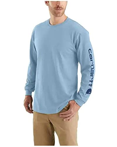 Image of Carhartt Men's Dearborn Loose Long-Sleeve Logo T-Shirt Closeout
