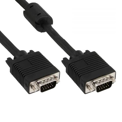 S-TEKVGA Cable Male To Male BLACK 1.8 M