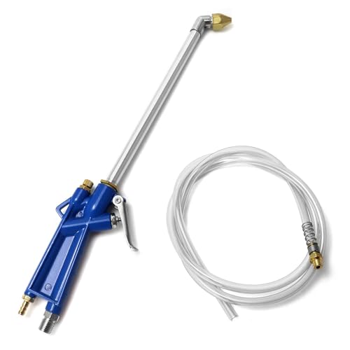 Image of QWORK Air Blow Gun Pneumatic Engine Cleaning Gun with 4Ft Hose, Cleaning Degreaser Sprayer Tool