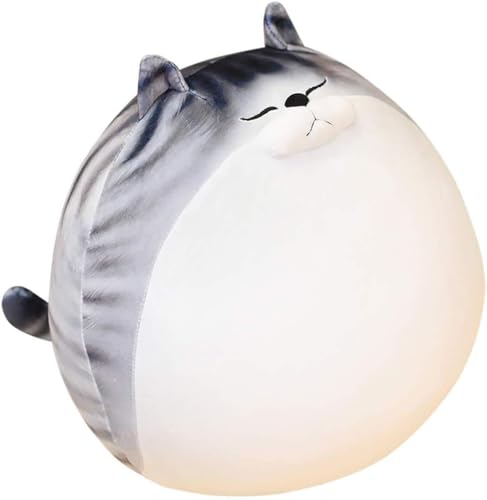 猫抱き枕 もちもちぬいぐるみ 丸っこい 柔らかく カバー洗える 添い寝枕 癒される抱き枕 可愛い 気持ちいい抱き枕 ネコぬいぐるみ 動物クッション 多機能 椅子 ソファー背当て ふわふわ 猫グッズ リアルインテリア クリスマスプレゼント (B,50cm)