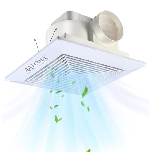 Image of Ceiling Mounted Fan (Size-10 Inch) | Ceiling Exhaust Fan | ISO, CE, RoHS Certified | Fresh Air Ventilation System for Bathroom Kitchen Office | High Speed Silent Exhaust | Pack of 2