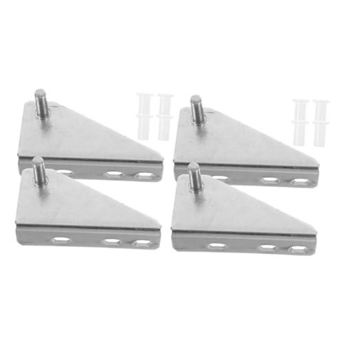 CLISPEED 4 piezas Bisagras para Puertas de Congelador con Accesorios Compatible con Refrigeradores y Congeladores Instalación Espaciado de Reducción de Ruido y Vibración