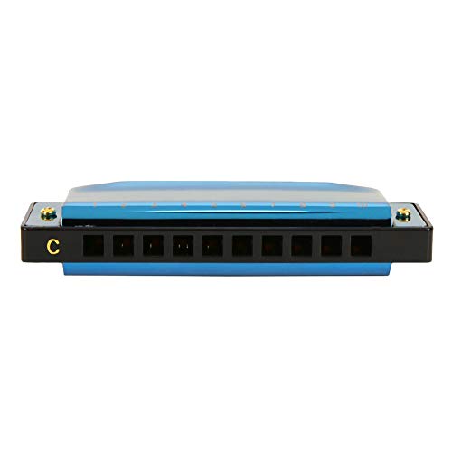 Harmonica pour débutants, 10 trous 20 tons Harmonica Mouth Organ Blues Instruments Jouets(Bleu) - Les Beatles, Paul McCartney, John Lennon, RIngo Starr, George Harrison Harmonica pour débutants, 10 trous 20 tons Harmonica Mouth Organ Blues Instruments Jouets(Bleu) – Image 4