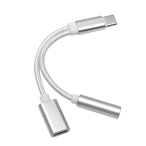 LESANGBAIHUODIAN ^Cv C  3.5 ~[gwbhtHƏ[dA_v^ 2  1 USB C  Aux I[fBIWbNtBbg Huawei Xiaomi Redmi Oneplus P[uRo[^(2 in 1 S