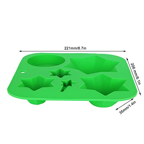 Molde de silicona para pastel con diseño de árbol de Navidad miniatura 3