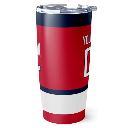 Image of ANTKING Washington Tumbler 20oz Custom Name Number Travel Mug Gifts | Stainless Steel Insulated Coffee Cup for Men Women