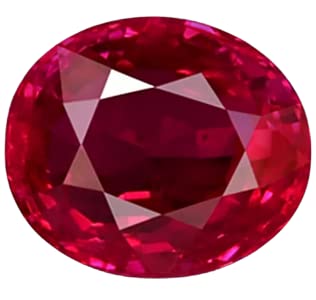 GenericGANESHAGEMS 7.35 Ratti 6.85 Carat ???? ???? Best & Good Quality Burma Ruby Gemstone Original Certified by Reputed Lab for Men & Women