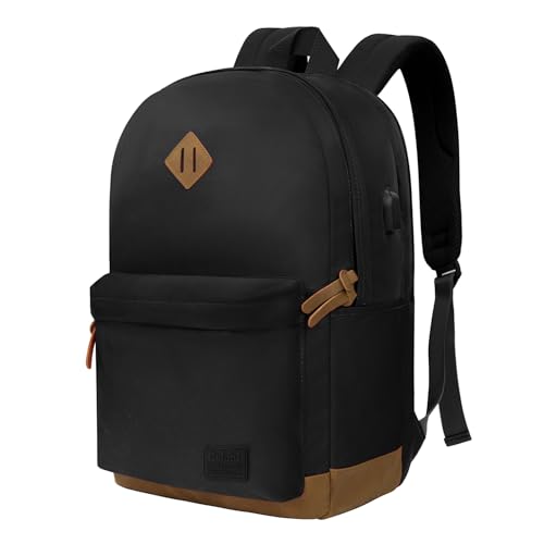 Image of Goloni Backpack for Men, Travel Laptop Backpack Fits 17.3 Inch Laptop, Large Work Business Backpack, Water Resistant,Black