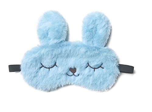 Image of Jenna Eye Mask for Sleeping | Soft Sleep Mask for Girls, Women & Children | Colorful Eye Cover for Travel, Naptime & Night Sleep (3D Cat Blue)