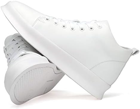 Men's High-top Skateboarding Shoes Height Increasing Ankle Boots Lace Up Leather