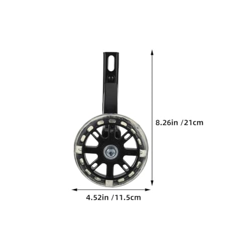 2 Pares de Ruedas de Entrenamiento para Bicicleta, Resistente al Desgaste y Luminosas, Ruedas Auxiliares de Soporte de 16 Pulgadas para Seguridad y Equilibrio miniatura 2