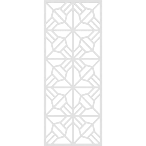 Image of 33 3 /8 inchW x 84 3 /8 inchH x 3 /8 inchT Auburn Decorative Fretwork Wall Panels in Architectural Grade PVC