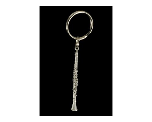 Chesbro Music Clarinet Keychain, Pewter, Harmony Jewelry