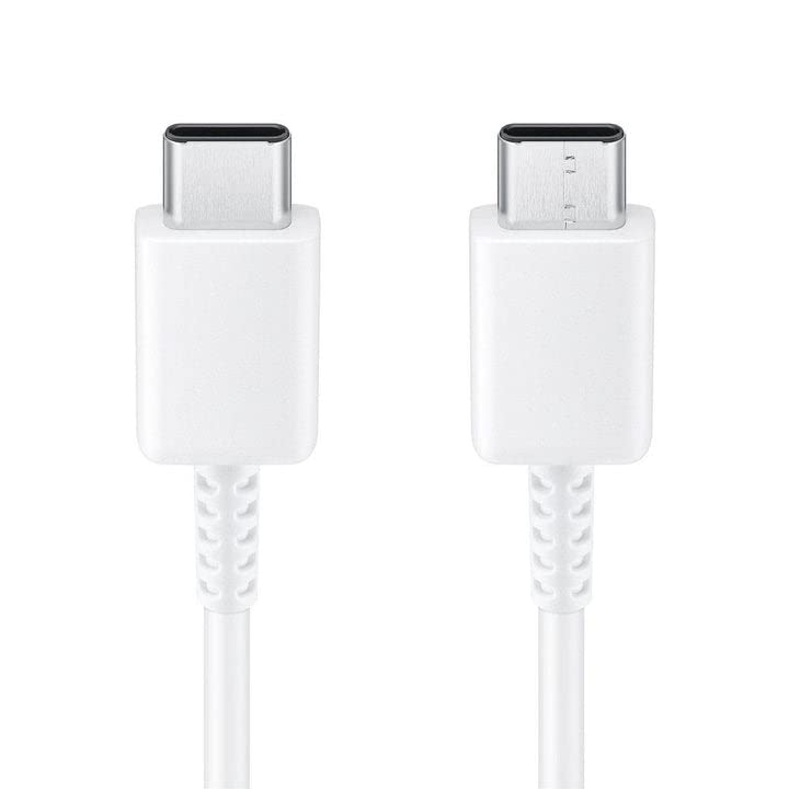 Image of The Black Store Original 25 Watts Super Adapter with Type C to C Cable for Samsung Galaxy s21Series, s20 Series Adapter & Cable White (2024W0883)