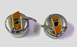 SSKR Sewing Machine Bobbin Case with Brass Head for Home Machines - Pack of 2