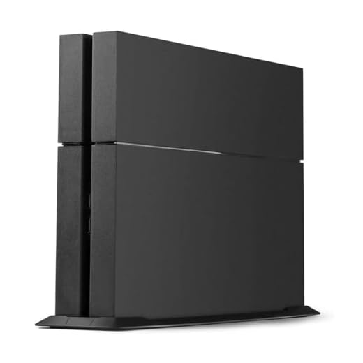 KlsyChry PS4 Vertical Stand for PlayStation 4 Console with Built-in Cooling Vents and Non-Slip Feet (Black)