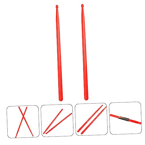YARNOW 1 Par de Baquetas de Nylon con Mango Largo, Superficie Lisa para Set de Batería para Principiantes y Profesionales miniatura 4