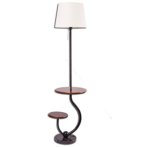 Preisvergleich Produktbild Stehleuchte Wohnzimmer kreative vertikale Schreibtisch Lampe einfache moderne Nordic Schlafzimmer Studie Sofa Lampe Tisch Couchtisch Lampe (Farbe : Black walnut color)