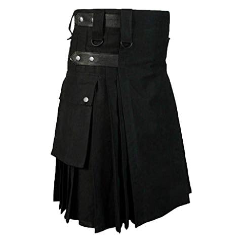 Pantalones cortos de hombre retro gótico con falda plisada Cover