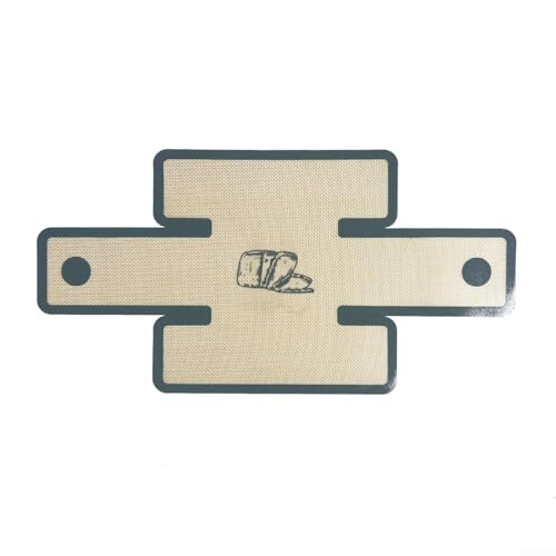 Revêtement en silicone anti-adhésif pour moules à pain standard prenant en charge à la fois la préparation de la pâte et l'extraction du pain après cuisson (gris)