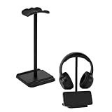 Universal Compatibility: This desk headphone stand Compatible with All Headphones, making it a universal headset stand for daily use. Universal Compatibility for All Headphone Brands: Designed to fit over-ear, on-ear, and gaming headsets of all sizes...