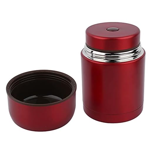 Frascos de vácuo, garrafas de água leves portáteis de grande capacidade com capa para o exterior para viagens(vermelho)
