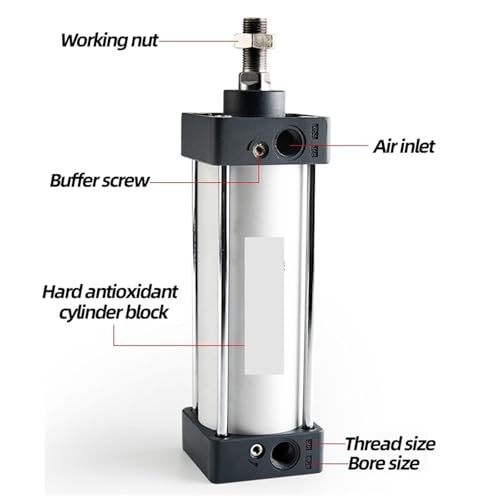 Cylindre pneumatique SC40 double effet avec aimant course 300mm