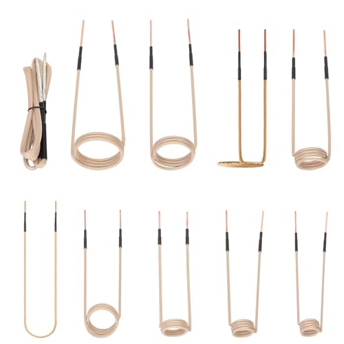 Induction Heater Coil Kit 10pcs Induction Heater Coils with Variety of Sizes Flexible and Long Life Magnetic Induction Coils Suitable for Magnetic Induction Heaters Removing Rusty Bolts & Nuts