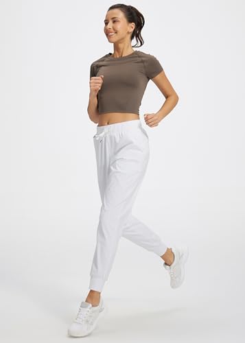 Image of Libin Women's Joggers Pants Athletic Casual Sweatpants Petite /Regular /Tall | Running, Workout, Gym, Yoga, Lounge, Travel, Golf Clothes with Pockets, 4 way stretch, Tapered, Dance Trousers